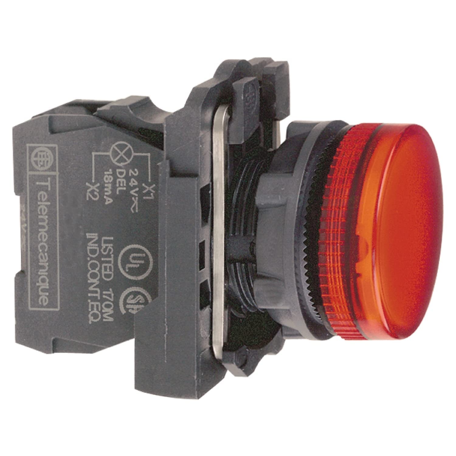 Schneider Electric - Harmony XB5 - voyant lumineux DEL - Ø22 - rouge - 230V - vis étrier - XB5AVM4