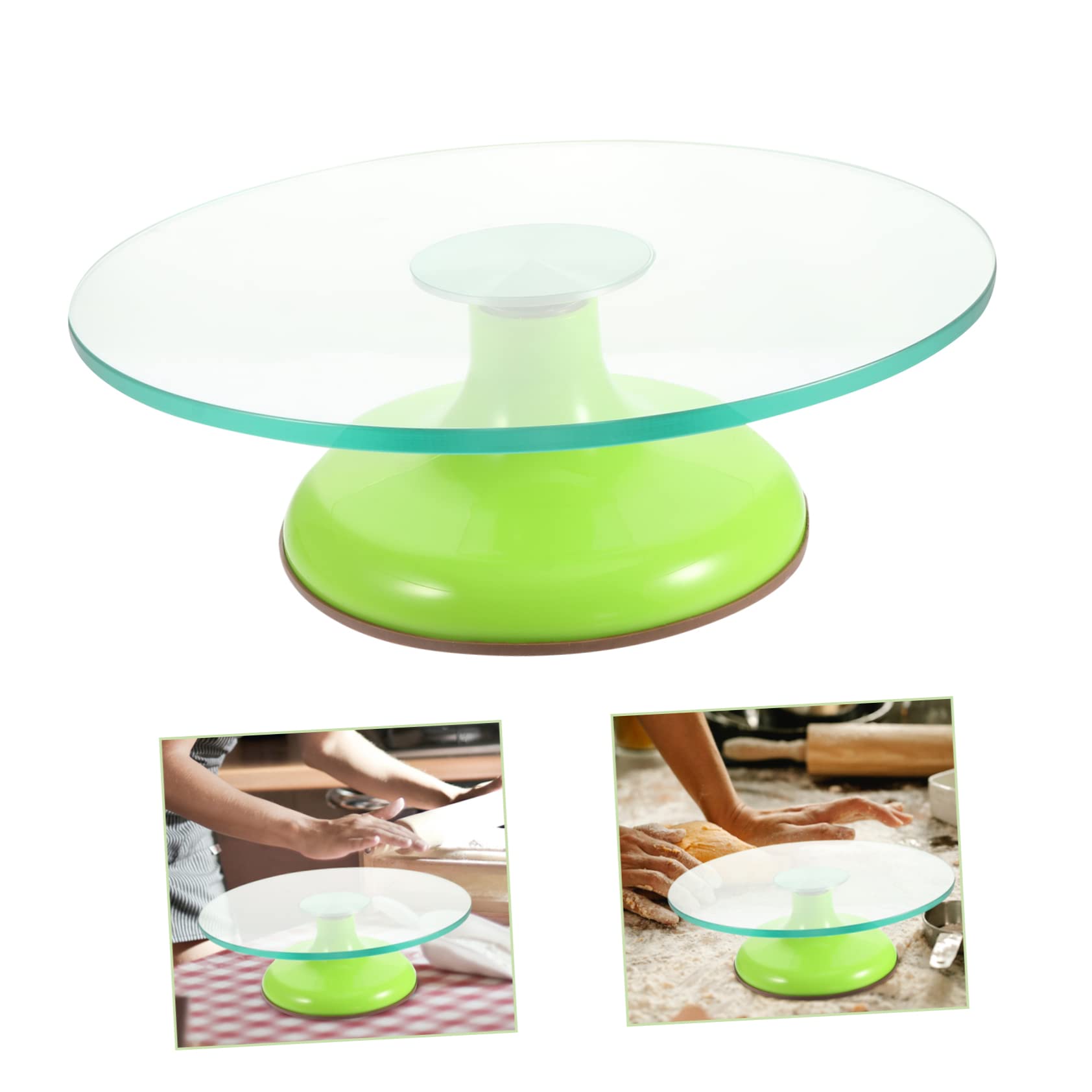 Plataforma Giratoria para Decoración de Tartas de Vidrio Templado 12