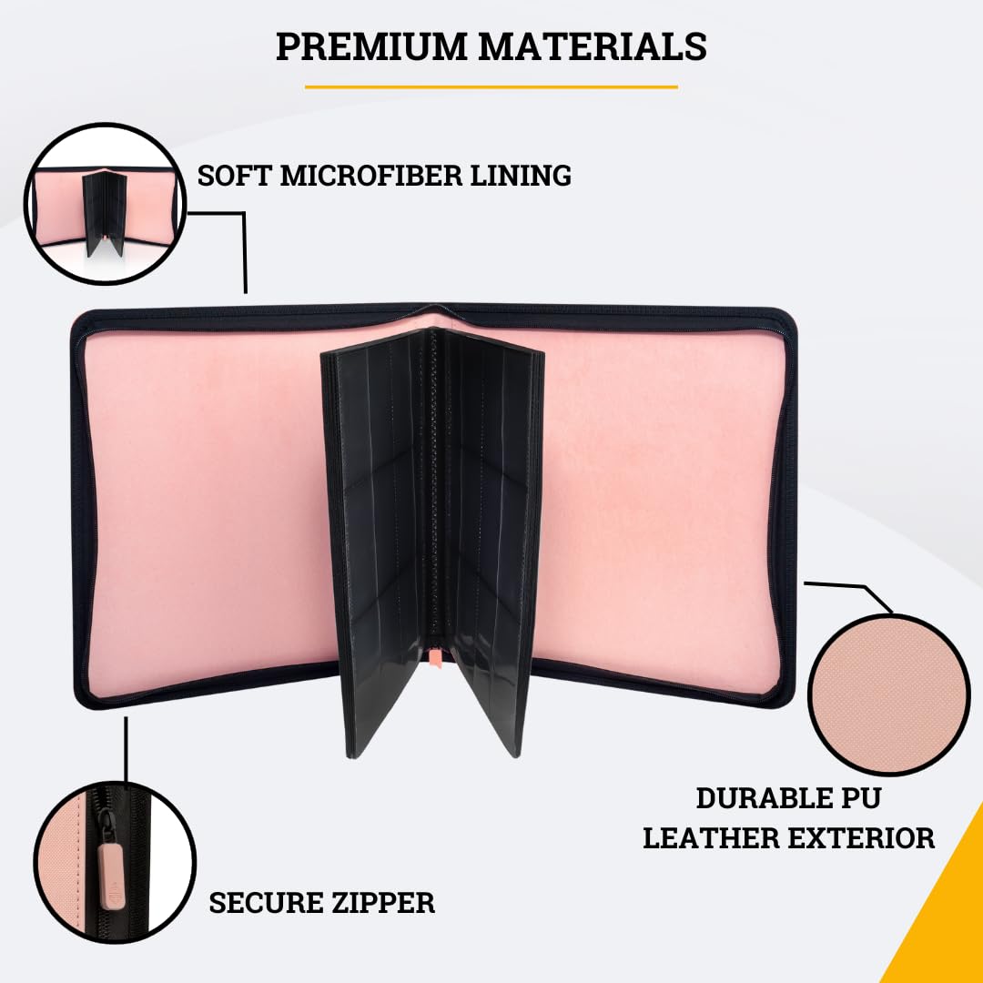 Card Guardian 12 Pocket Card Binder with Zipper, Premium Trading Card Binder  Holds 480 Cards - BigaMart