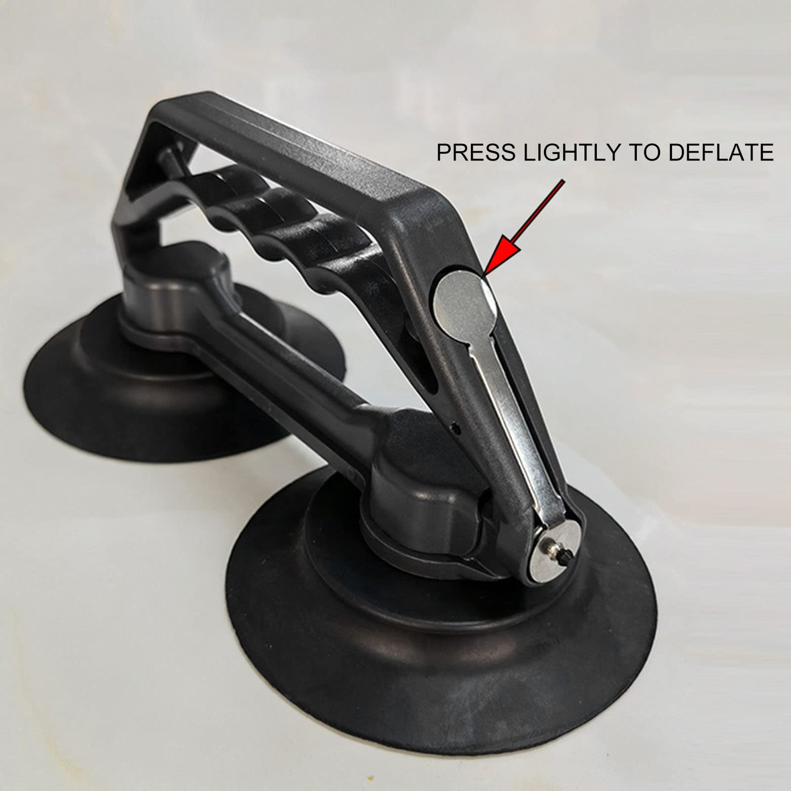 Suction Cups, Glass Suction Cup 2 Claw Strong Suction Power Effort Saving Tiles Lifting Tool for Granite Doors Floors, Glass Holder Hooks