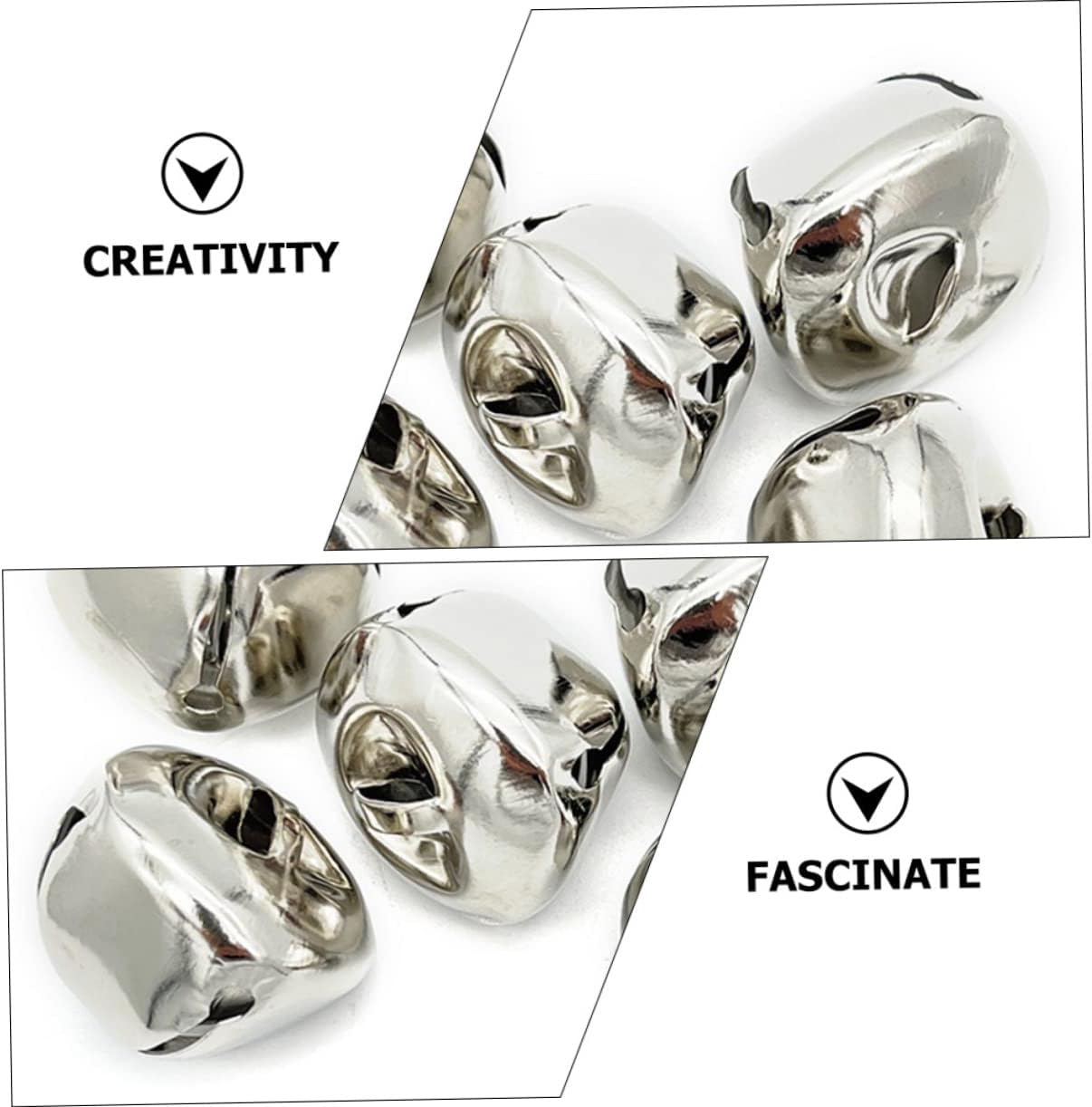 60pcs Decorative Craft Bells Multi-Function Small Bells for Projects Christmas Tree Decoration Wear-Resistant for Home and Holiday Decor