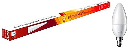 PHILIPS Ujjwal 20-Watt LED Batten, Cool Day Light, 4 feet Base E14 2.7-Watts LED Lamp (Golden Yellow and Warm White, Pack of 1)