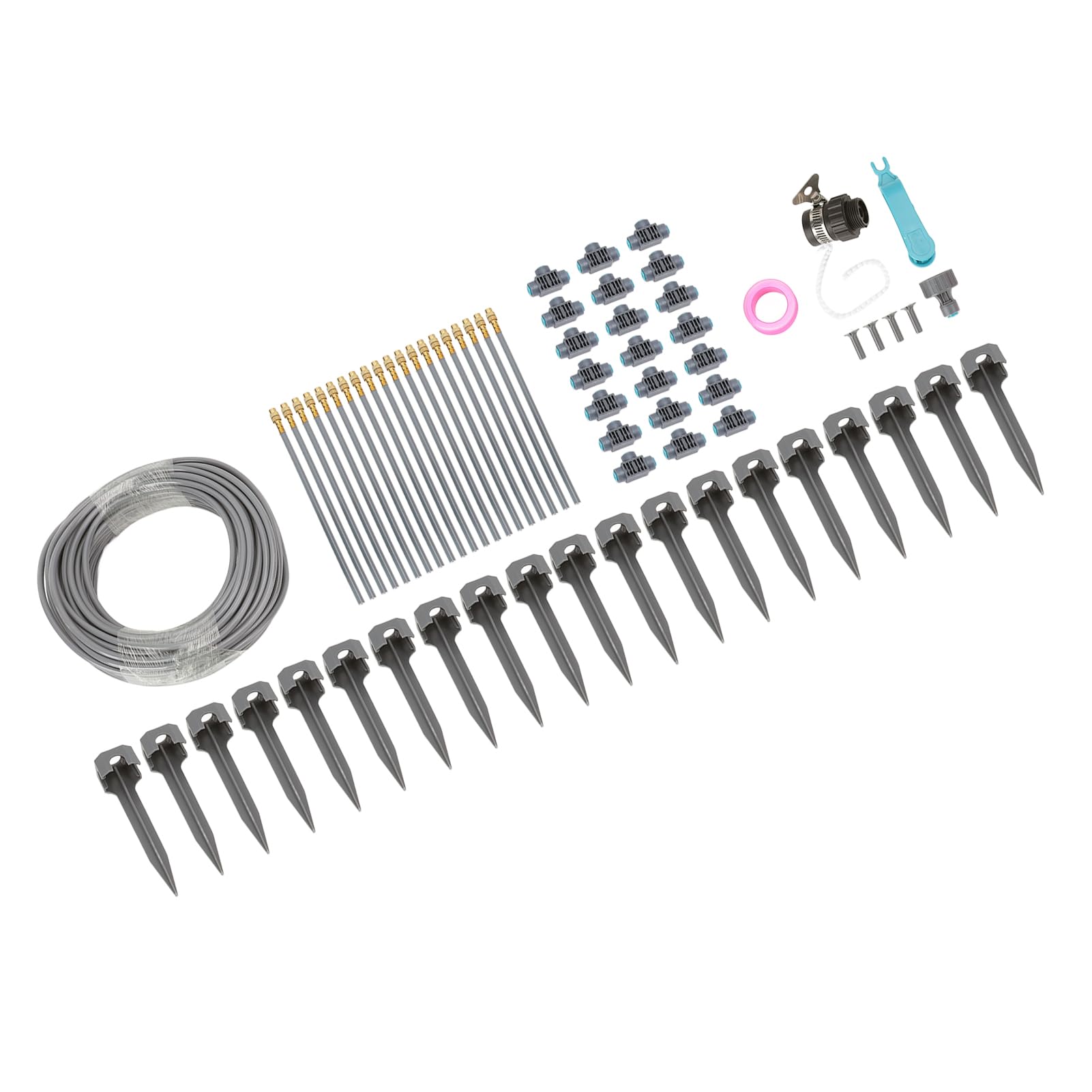 di nebulizzazione per irrigazione da giardino Kit di irrigazione per irrigazione in PE in lega di alluminio a lunga durata Prato per piante in serra