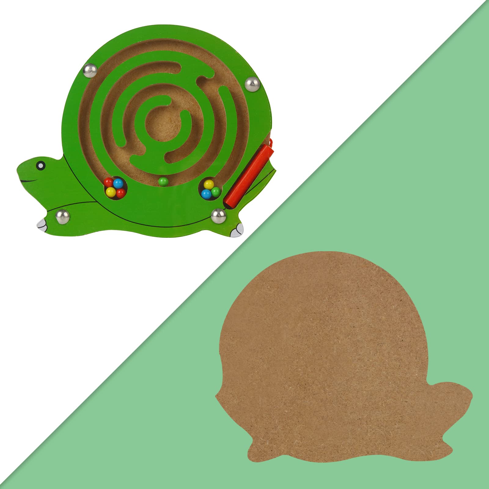 Gioco Magnetico In Legno Per Bambini, Labirinto Con Animaletti, Modello Rana, Giocattolo Educativo Portatile, Coordinazione Occhio-mano