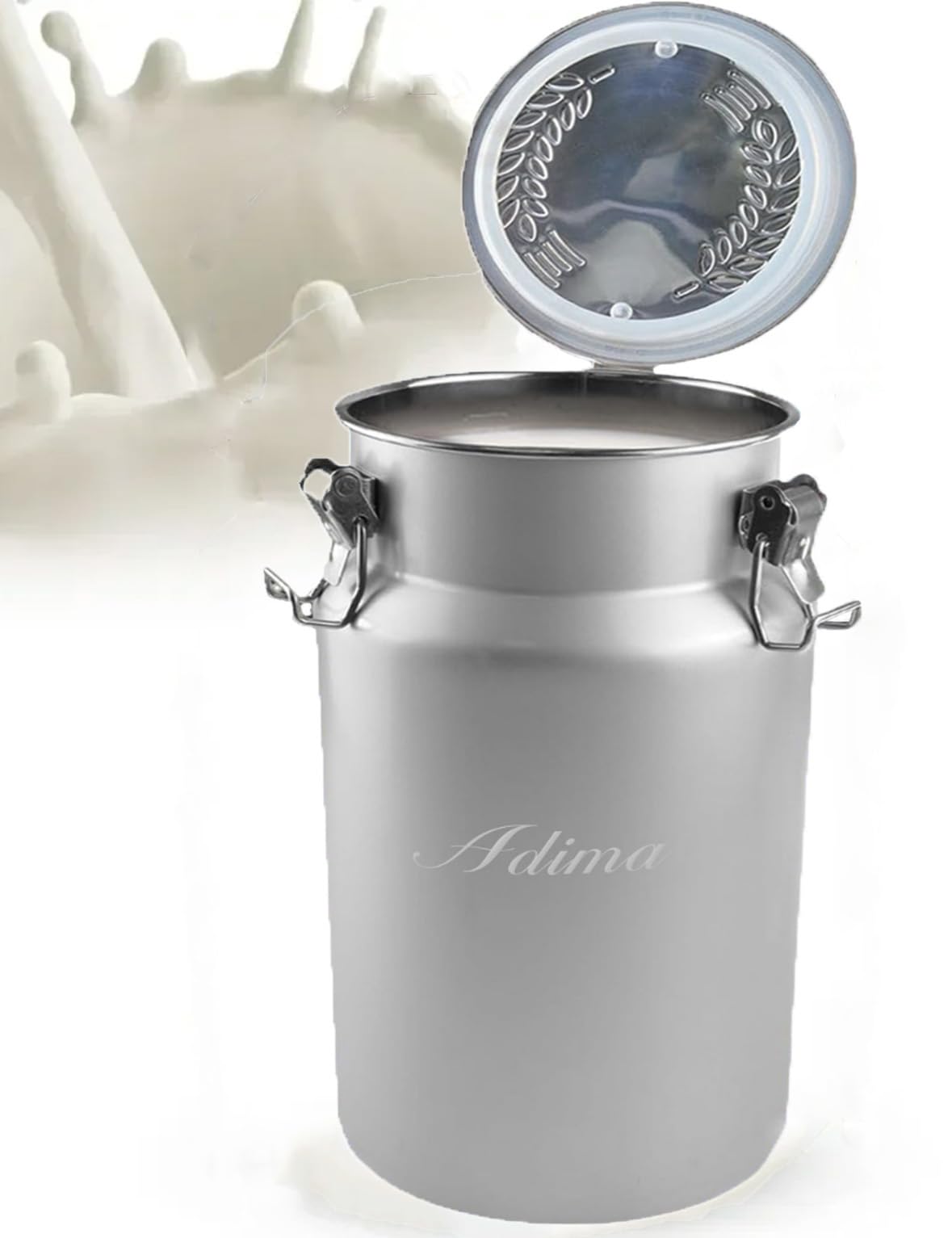 Seau à lait 10L en acier inoxydable pour stockage et transport