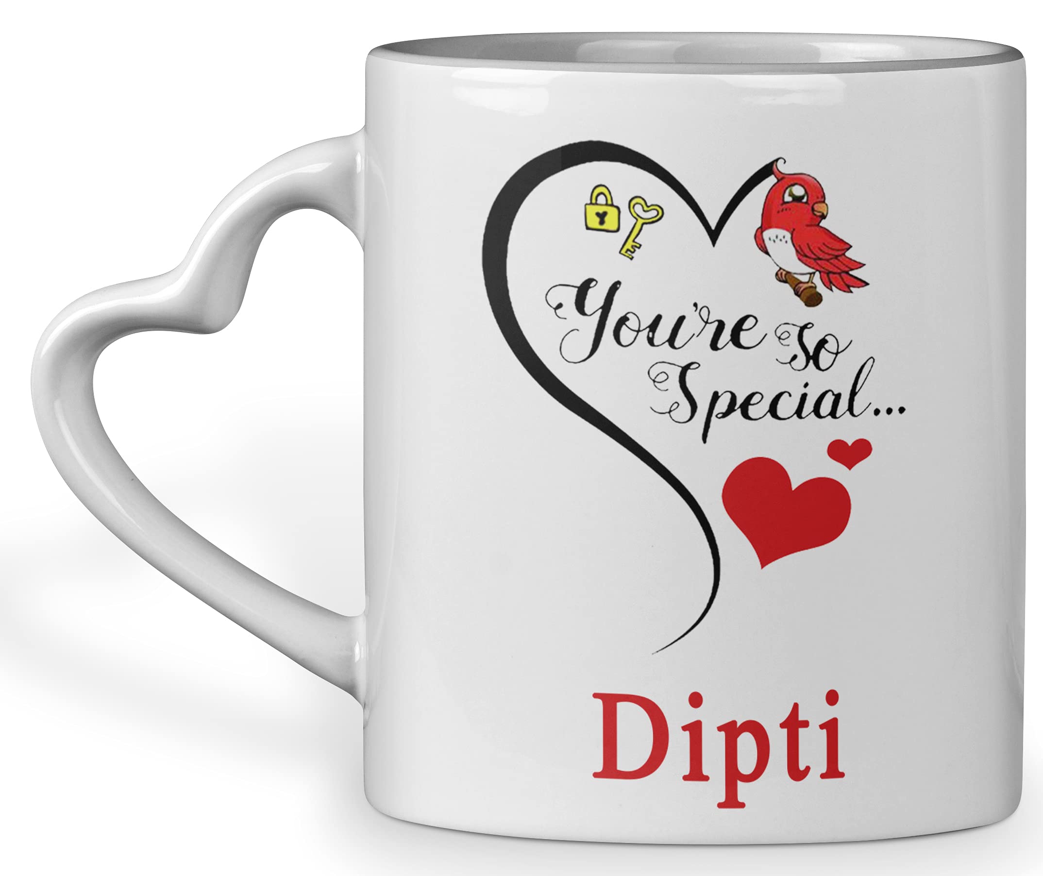 MM9E You are So Special Dipti Heart Handle Mug , I Love You Dipti , Dipti Name Mug ,Valentine's Day , Anniversary Gift , Happy Birthday Gift , Rakhi Mug , Wife ,Sister ,Ceramic Coffee Mug 325ml