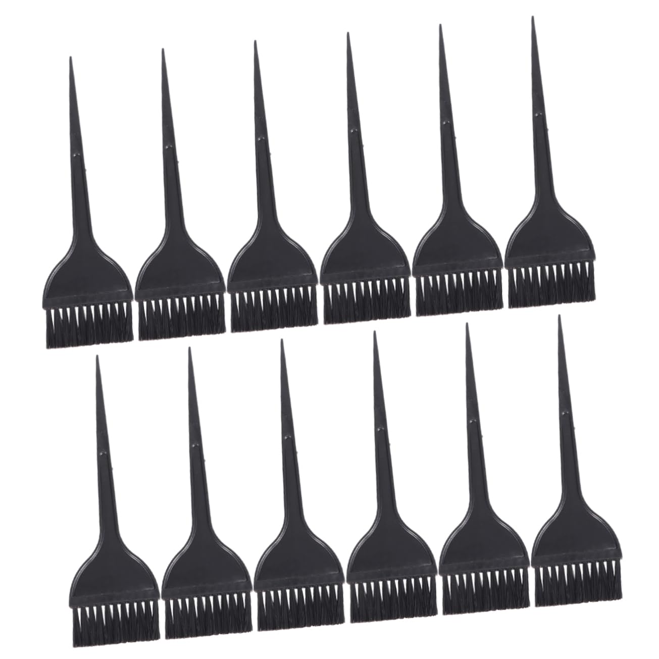 MUSISALY 12pcs Long Handle Hair Dye Applicator Brush Professional Tint Brush for Salon or Home Use