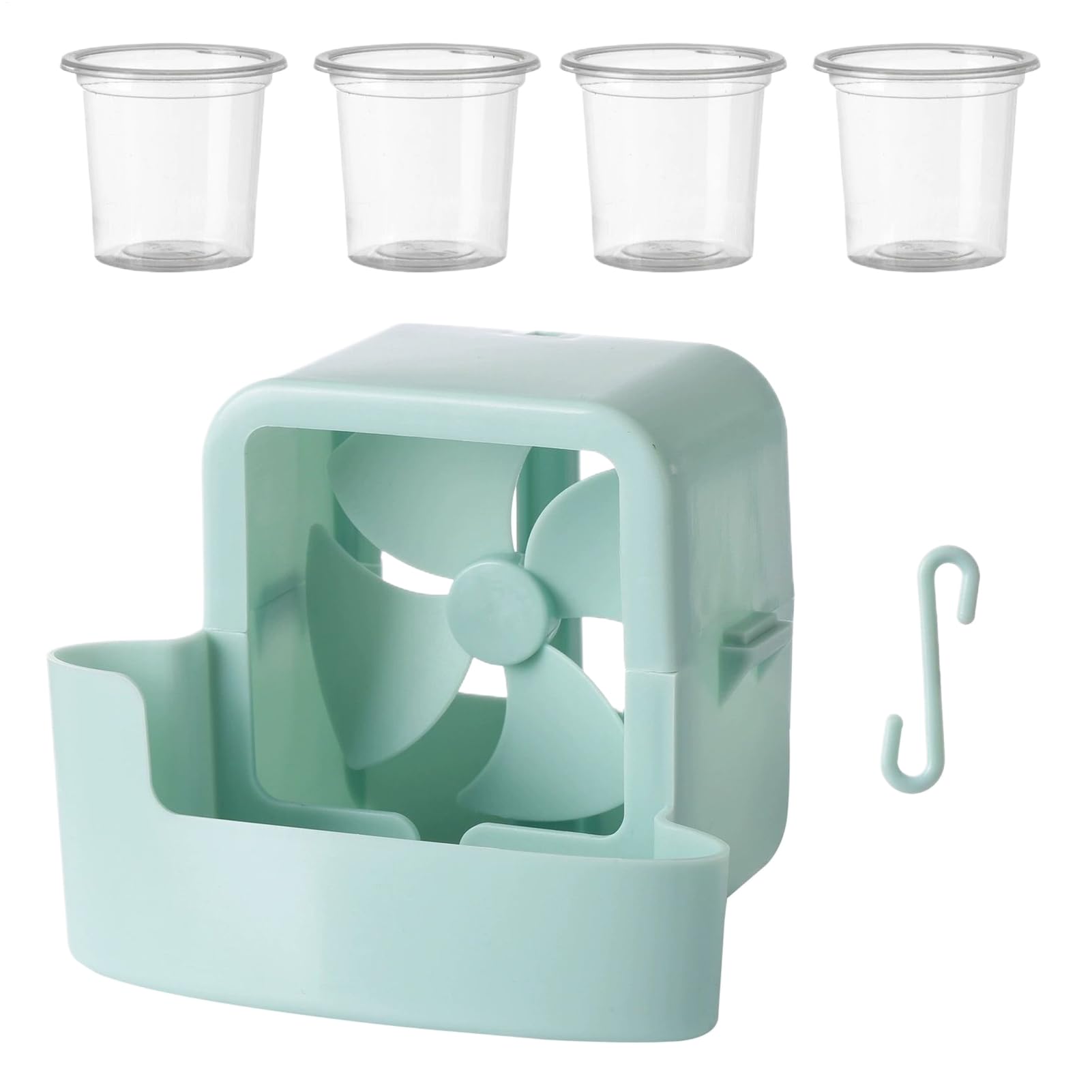 Mister Attachment for Fan, Ice Cooling Artifact, Ice Box Hangable Attachment for Balcony Terrace Yard Alley Festival Event Space