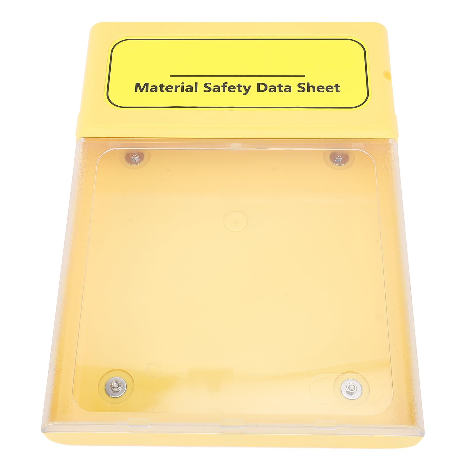 Pongnas Scatola di Archiviazione per Documenti Visivi Scatola di File Industriale Archiviazione MSDS Organizzatore Trasparente con Prova di Erosione per Manuali di Schede di Sicurezza