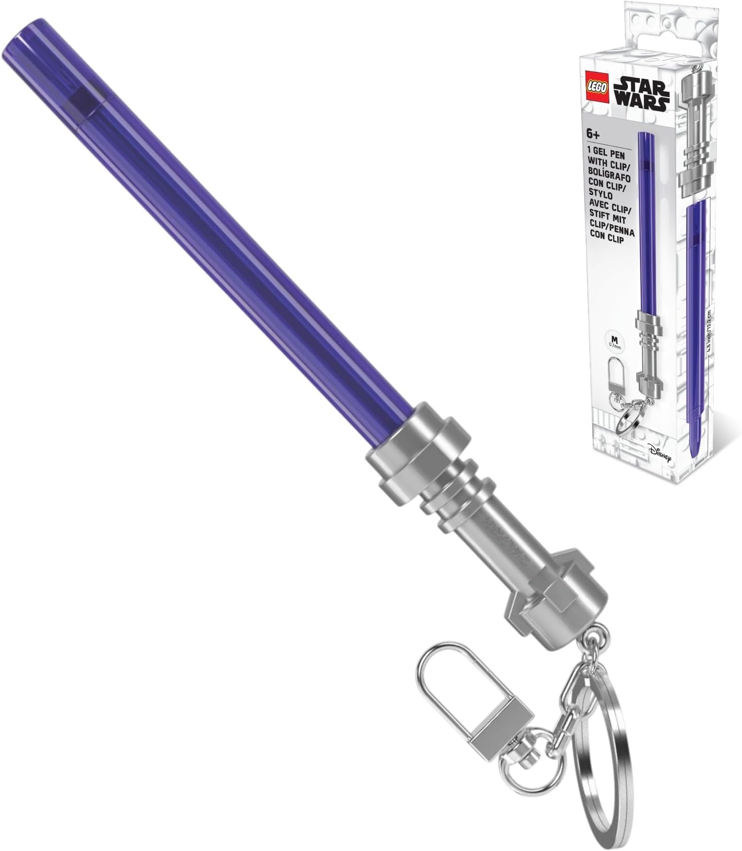 LEGO Star Wars Lightsaber Gel Pen with Clip - Purple (53516)