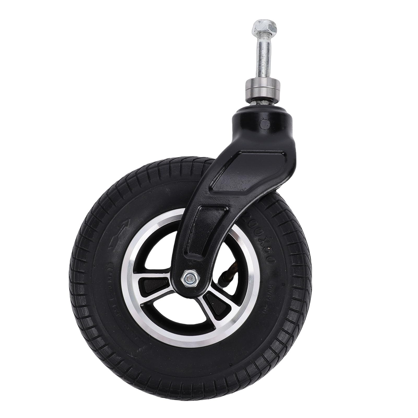 Eujgoov in Alluminio con Ruota Piroettante Pneumatica da 8 Pollici per Carrello Carrello Carro Dolly Non Gonfiato Attrezzatura Industriale a Mano Tosaerba Rocker