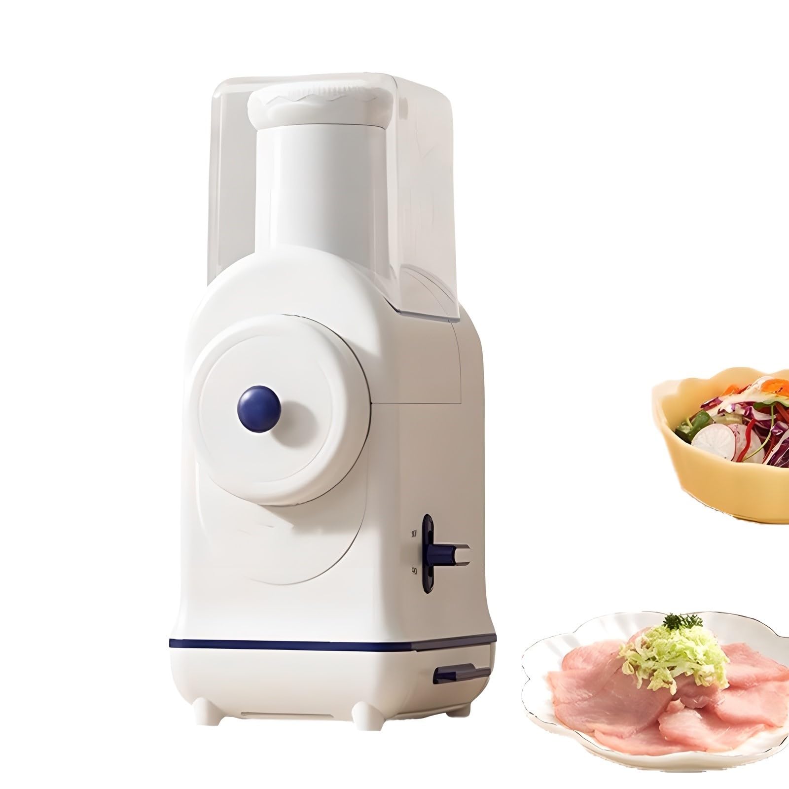 Trancheuse électrique domestique et râpe à fromage tactile avec 3 lames pour légumes