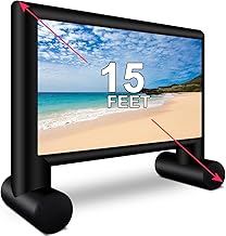 Inflatable Projector Screen 15ft Inflatable Movie Screen Outdoor with Ai...