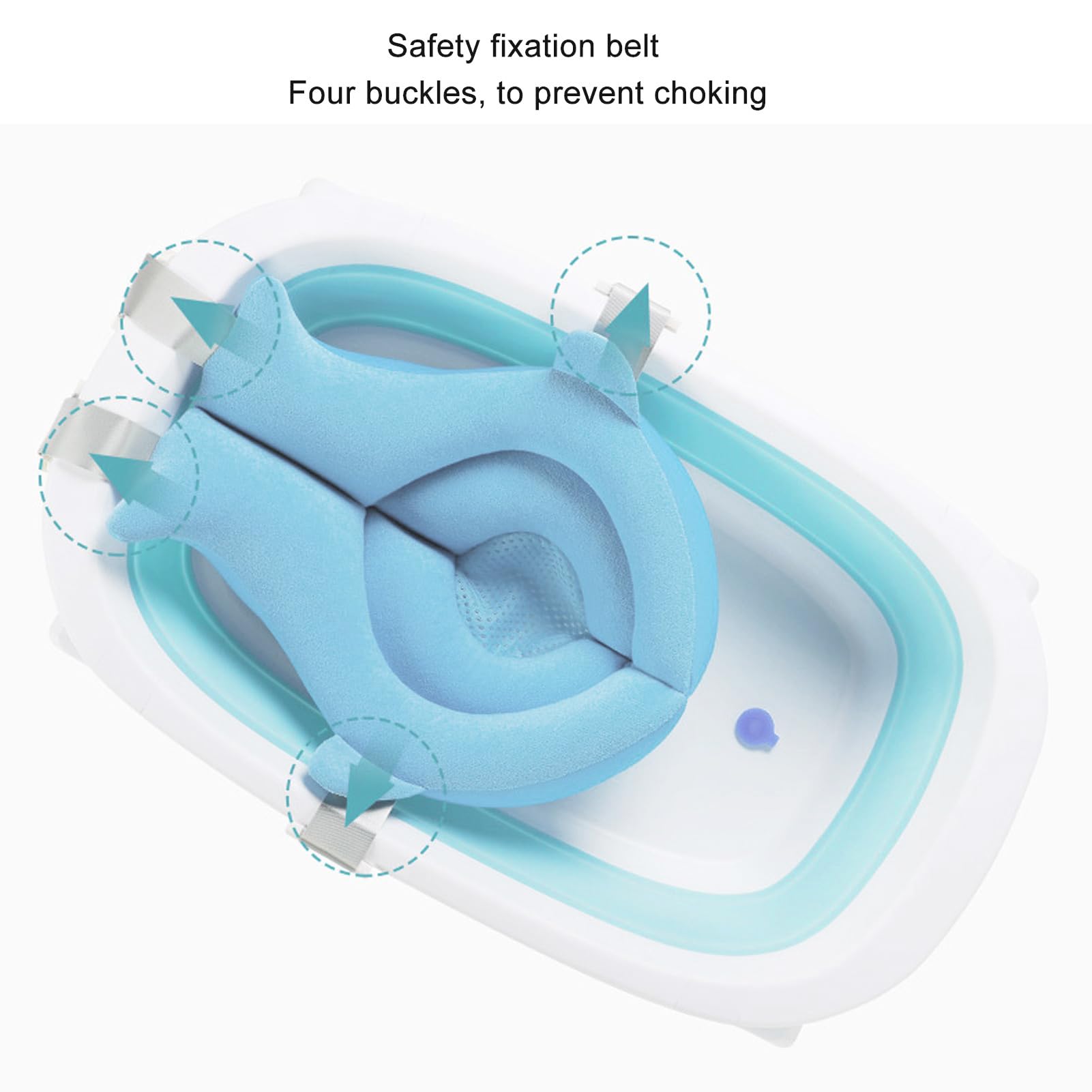 Baby Bath Sponge Mat Baby Bath Suspension Pad - Soft Anti-Slip Cushion For Newborn & Infant Bathtubs Baby Tubs For Infants To Toddler - View #6