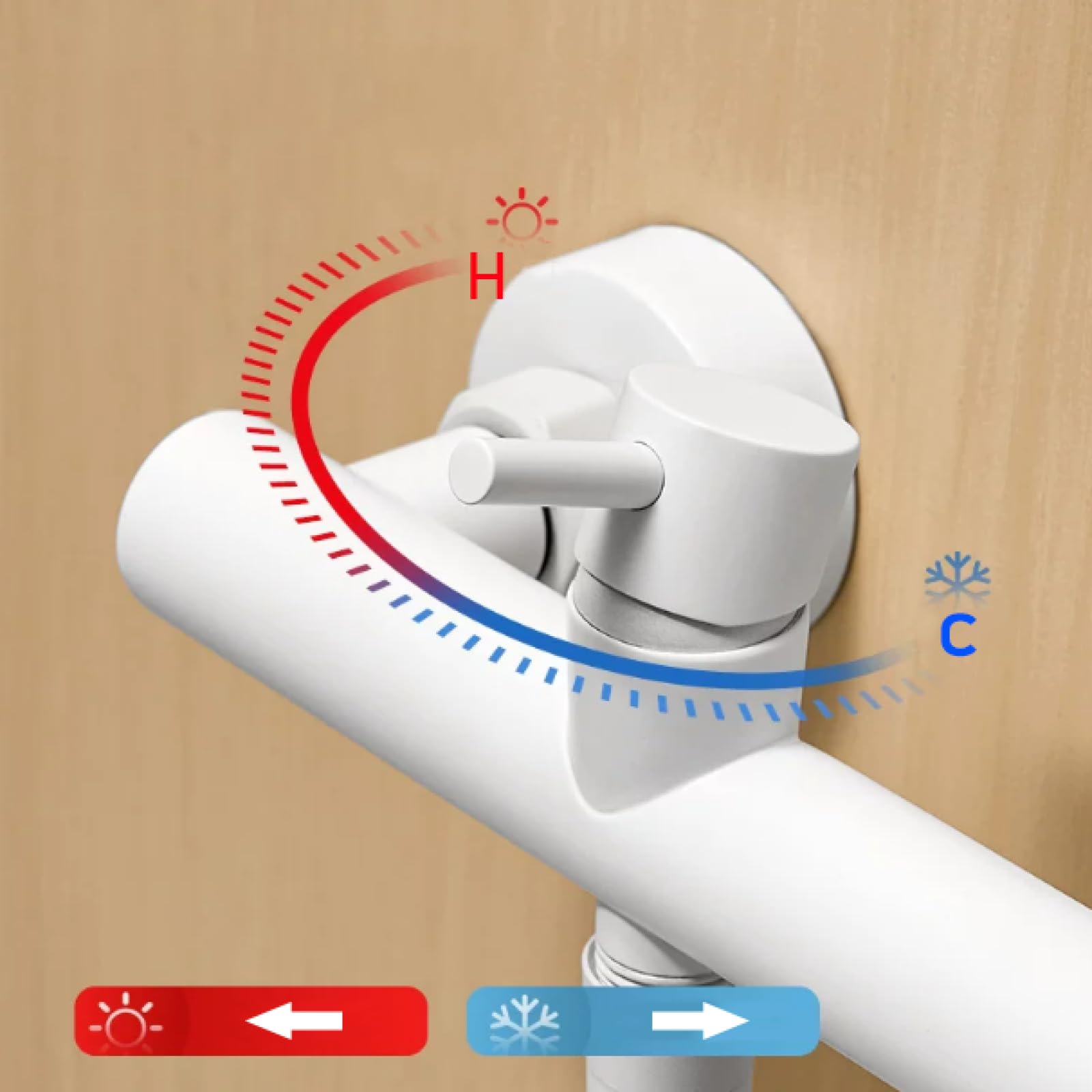 Hand Held Bidet Sprayer Grifo WC Higienico Mezclador De Agua Fría Y Caliente Soporte Ajustable De 30° Montado En La Pared Latón,Gris Pistola