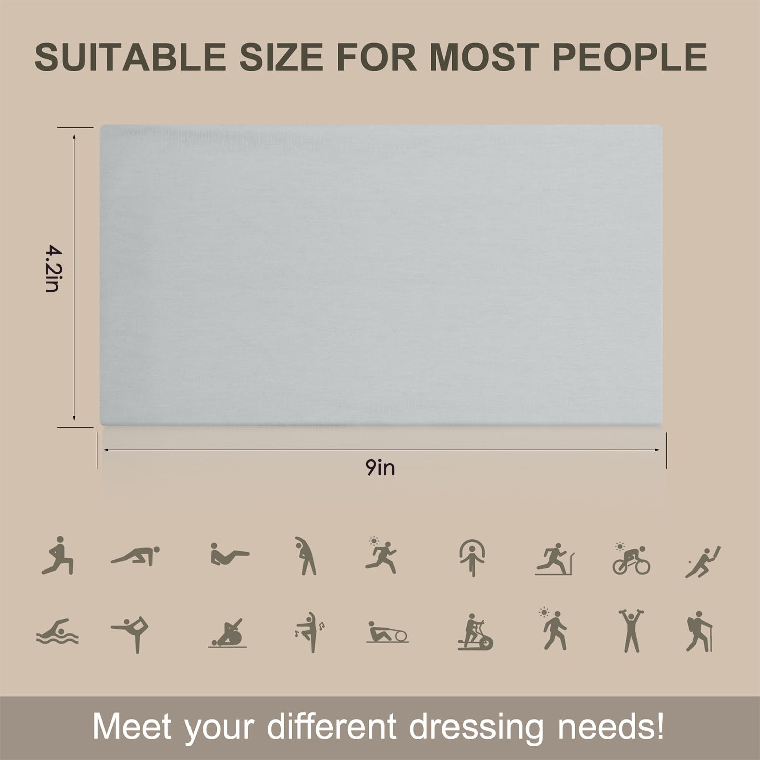 Headbands for Women, 7PCS Wide Cloth Hair Bands for Workout, Yoga, Skincare & Daily Wear, Soft & Stretchy - Image 2