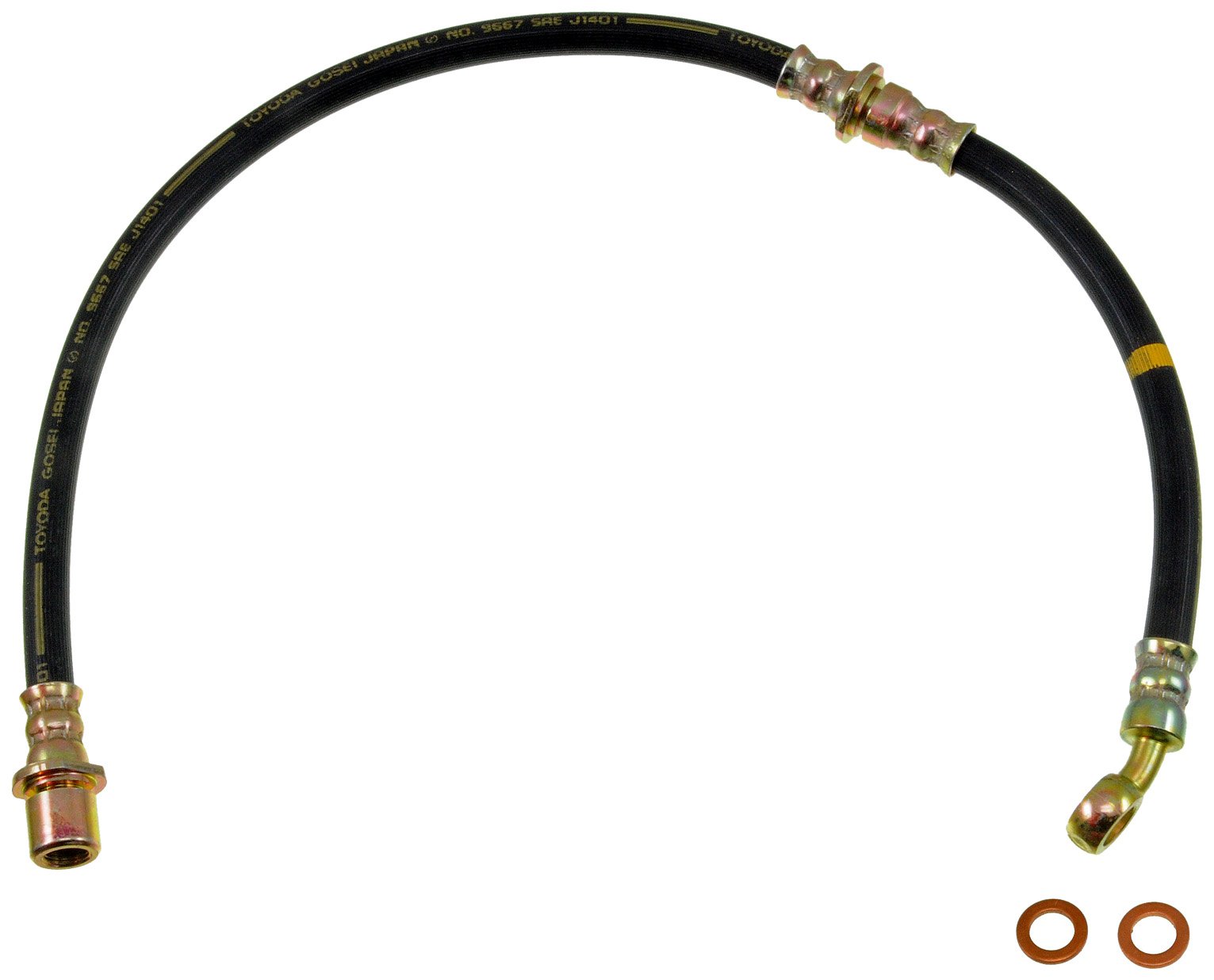 BRAKE HOSE - Brake Hydraulic Hose - Brake Hose - Brake Line - This automotive brake hydraulic hose was precision-engineered to match the fit, function and performance of the original brake hose on specific vehicles and positions to ensure safe, long-lasting durability as part of a complete brake repair. - Subaru Forester 2002-98, Subaru Legacy 1999-95 - Dorman H381150 Rear Passenger Side Brake Hydraulic Hose Compatible with Select Subaru Models