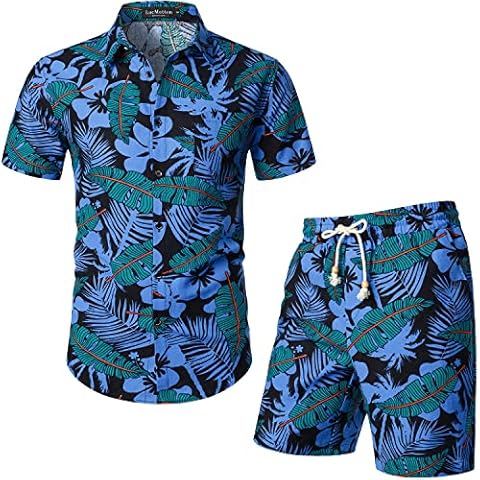 LucMatton Men's Summer Floral Outfit Set Cover