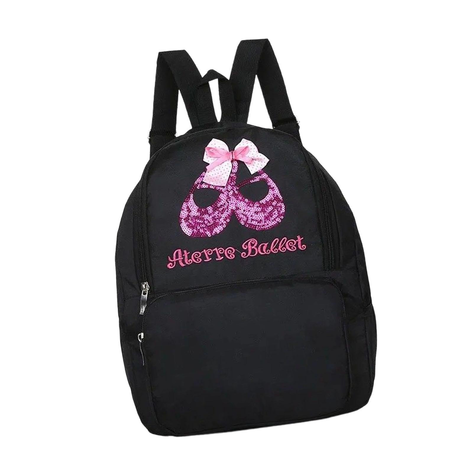 cute ballet dance backpack for little girls for latin dancing little dancers black|clothing, shoes & accessories|kids|backpacks & bags