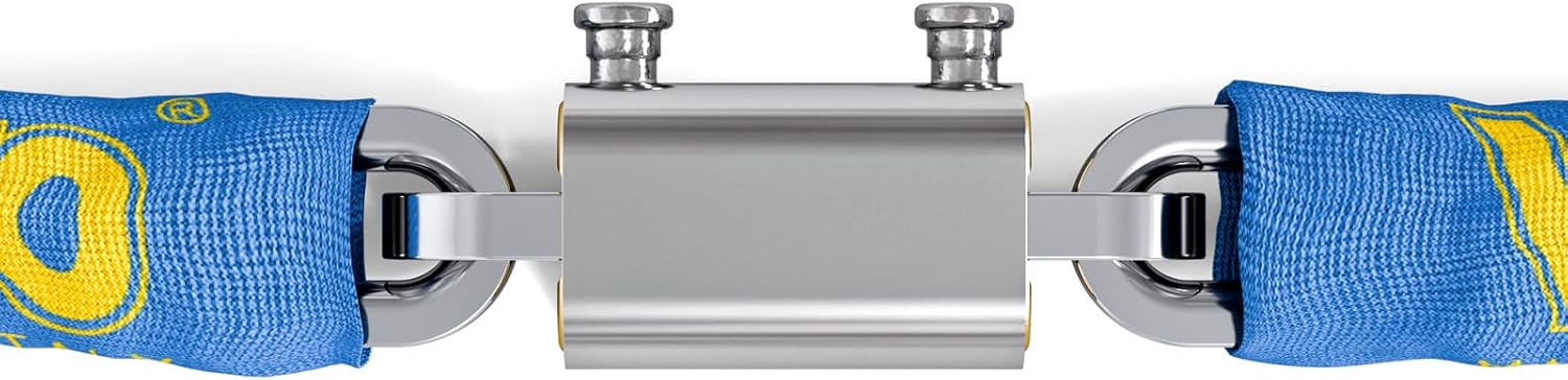 Viro 4243, Motorcycle and Scooter Lock, Solid Brass, Tear and Anti-Cut Pole, Semi-Square Chain, Section, Multi-Coloured, Catena 120 cm, sezione 8 mm