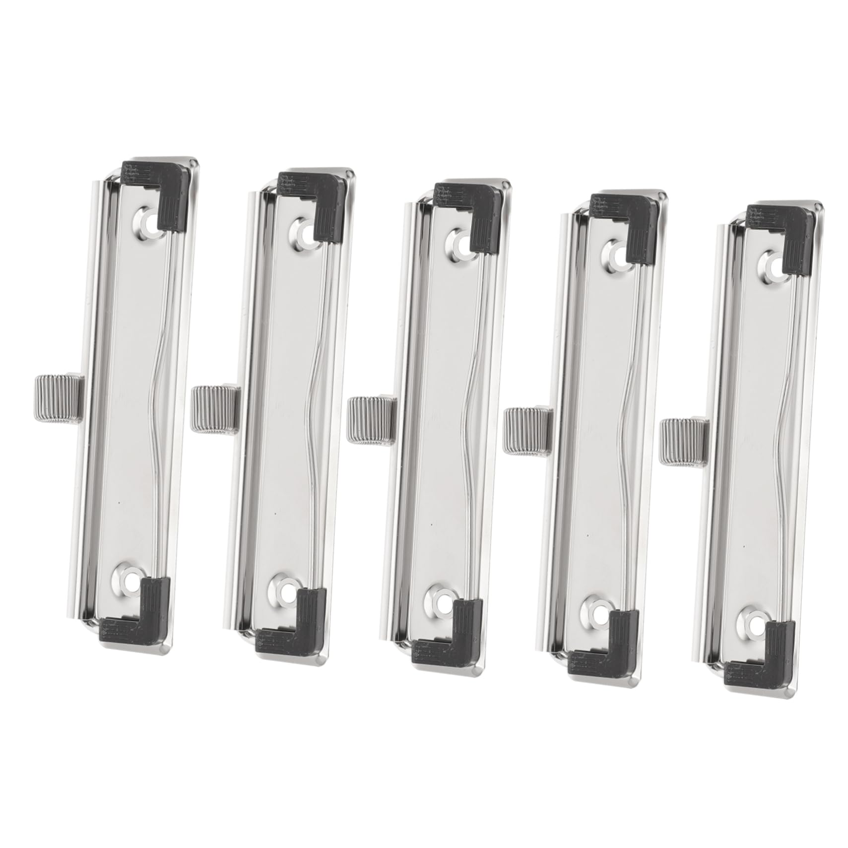 OSALADI 5Pcs Metal Clipboard Clips with Pencil Holder Mountable Design for Office Organization and Stationery Supplies Compact for and Storage
