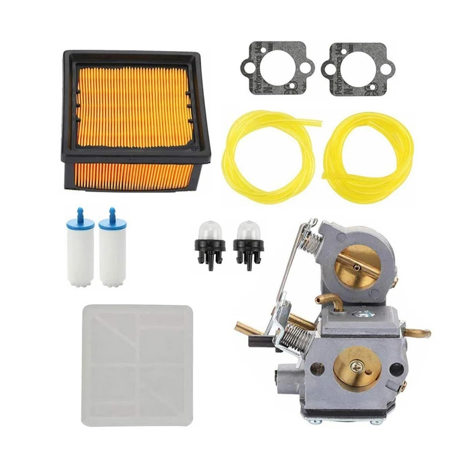 Compatible con filtro de aire Partner for cortar bolas de arranque, filtro de aire, filtros de combustible, tuberías de combustible, filtro interno, kit de carburador.