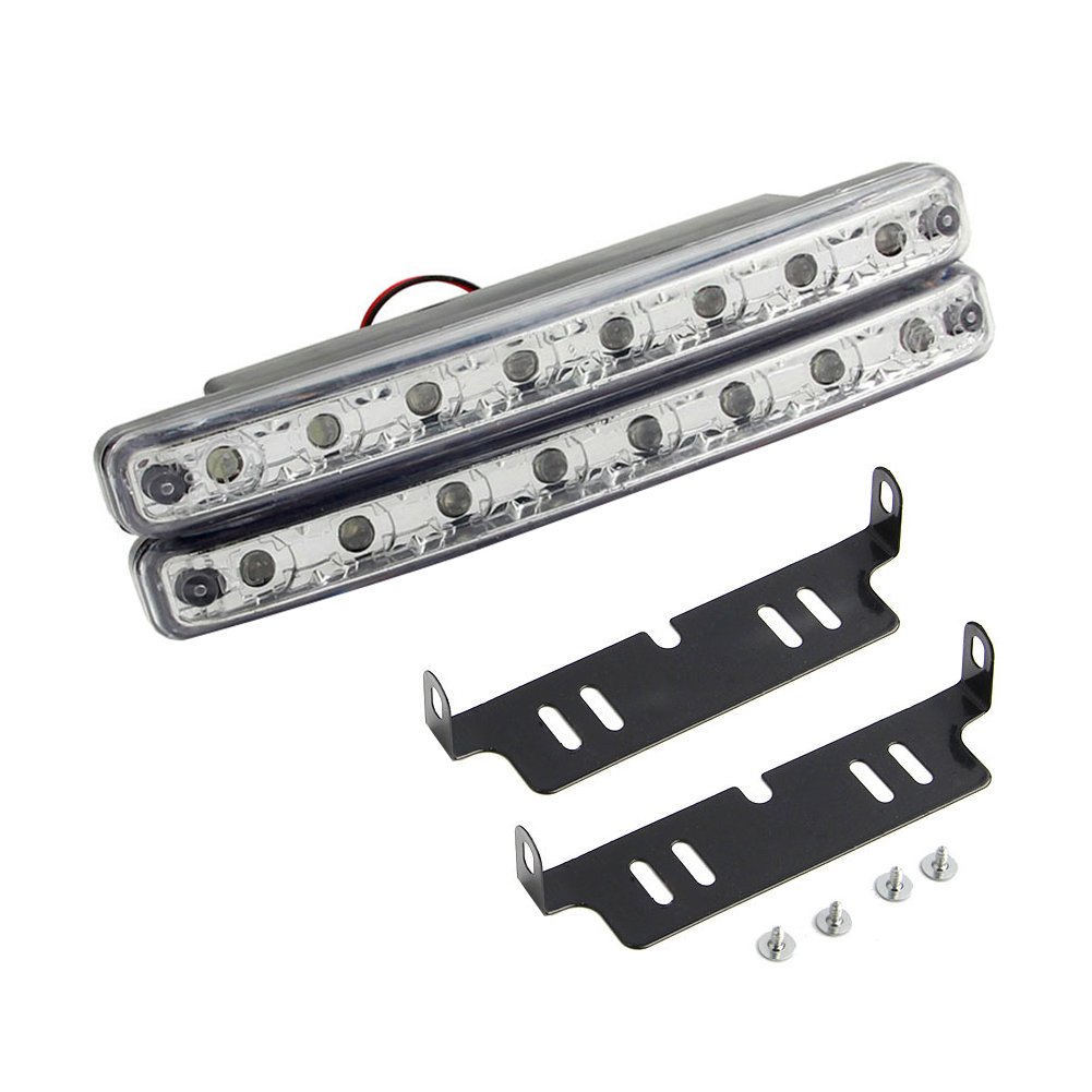 Taben Luci DRL Auto - Set Da 2, Super Luminose 640 Lumen, Impermeabili IP67, 5W 12V COB LED - Per Daytime Running Lights - Foto 2