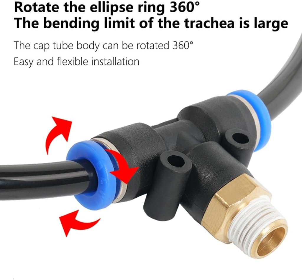 Connector Push Lock Vacuum Fitting Turbosfor Turbos Vehicle Wastegate & Solenoid