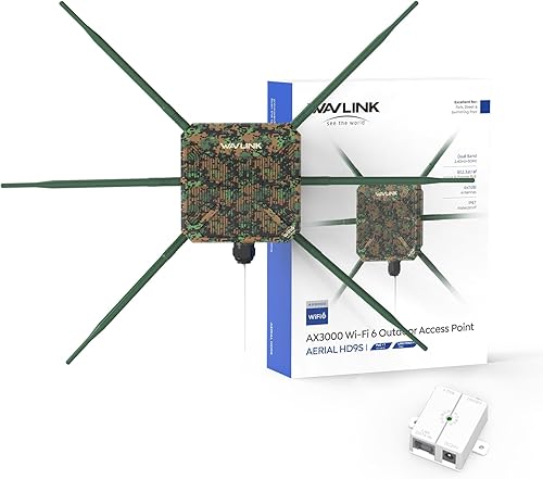 WAVLINK Punto de acceso WiFi de malla para exteriores AX3000, nuevo modelo 2026 Amplificador de señal inalámbrico para exteriores Extensor de WiFi