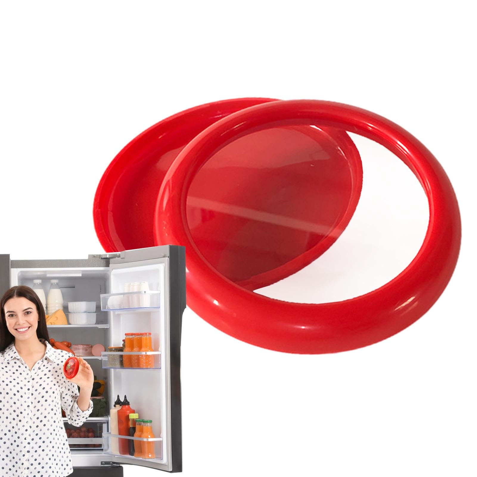 CaiYuanGJ 4 Pezzi Contenitori In Silicone per Frutta e Verdura, Set di Contenitori per Frutta e Verdura In Silicone, Contenitori Riutilizzabili per Frutta In Silicone, per Conservare Frutta e Verdura