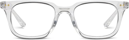 Peepers by PeeperSpecs Gafas de lectura cuadradas con bloqueo de luz azul Tennessee, Claro