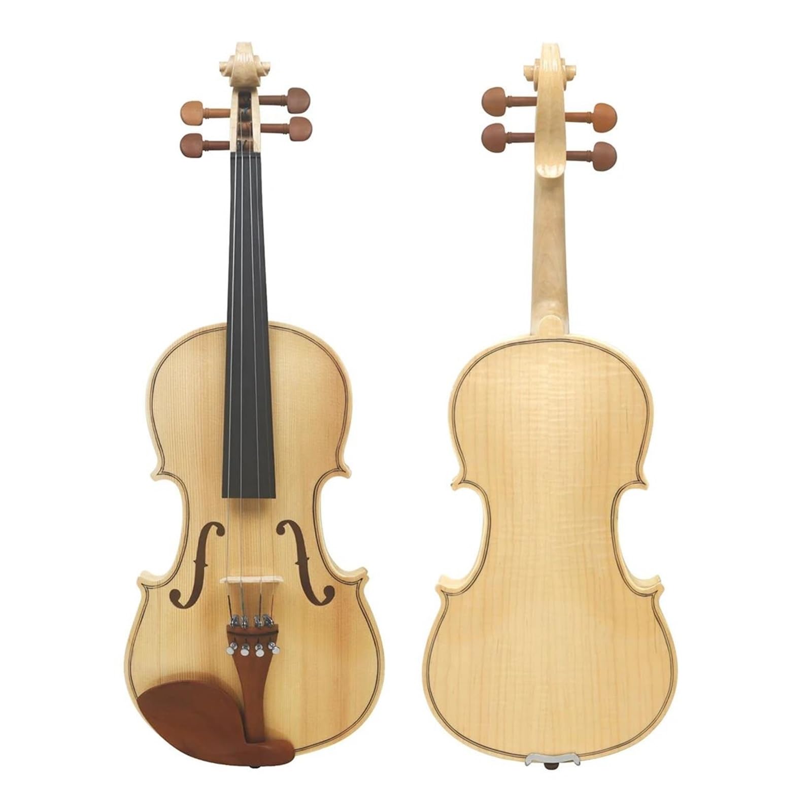 4/4 Violine Handgefertigt Holzfarbe Set Mit Bogen Und Koffer Geeignet Für Üben Von Streichinstrumenten Standardvioline