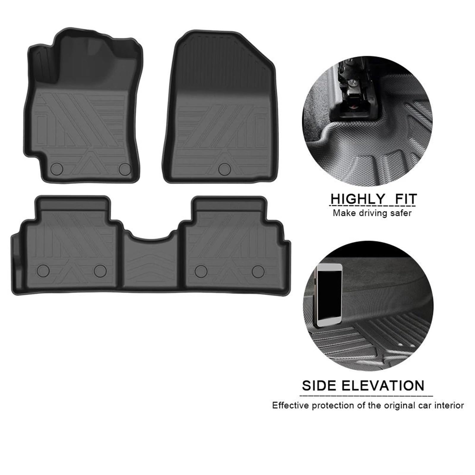 Tapis De Sol Voiture Imperméable Et Antidérapant pour Elantra 2017 2018 2019 2020