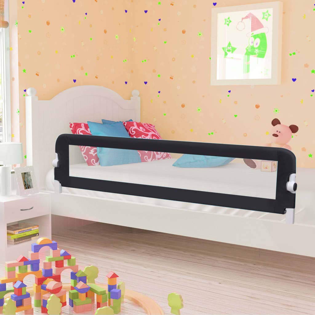 Rantry Kleinkind-Bettschutzgitter Grau 180x42 cm Polyester Babysicherheit Model10177