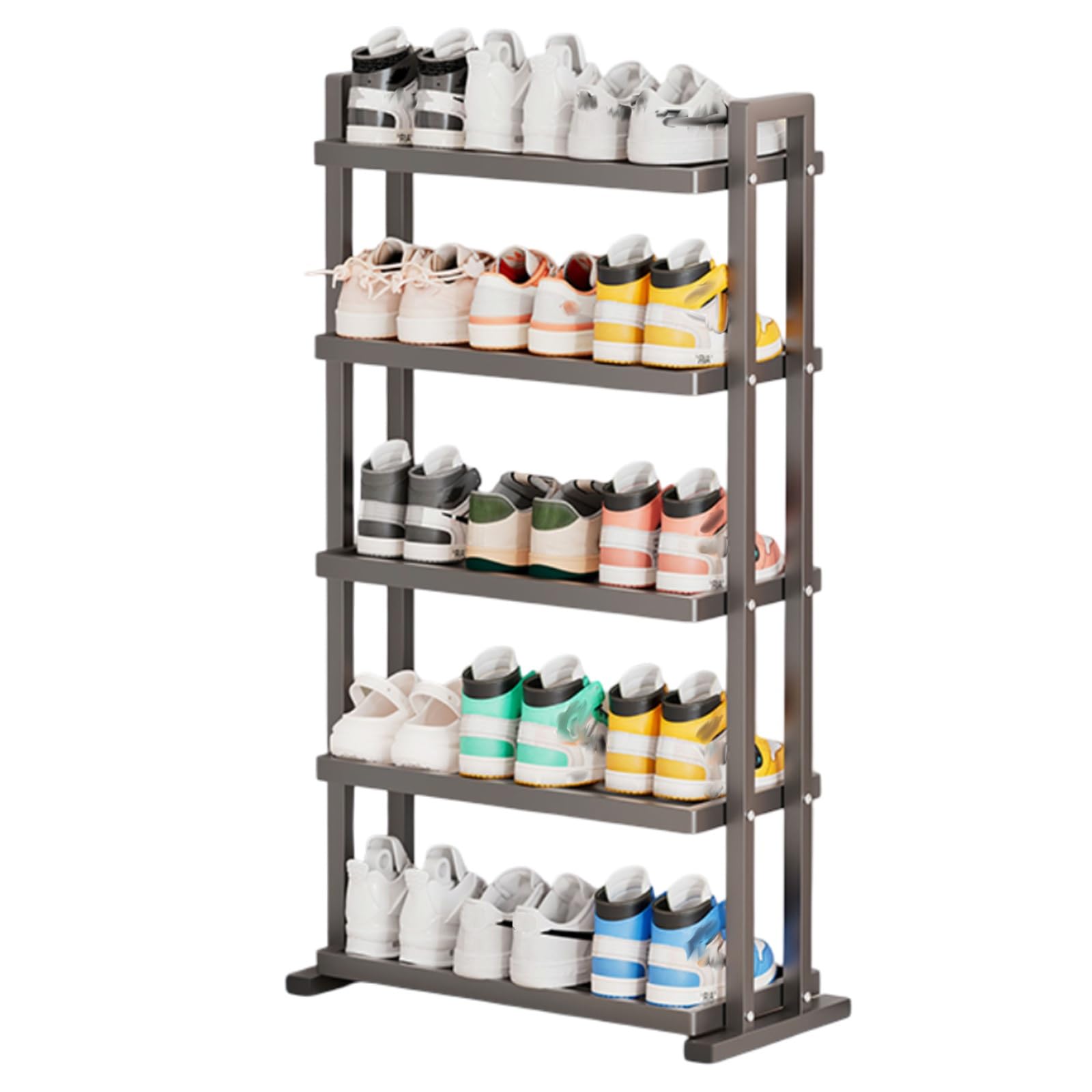 Organisateur de chaussures vertical pour optimiser l'espace derrière la porte