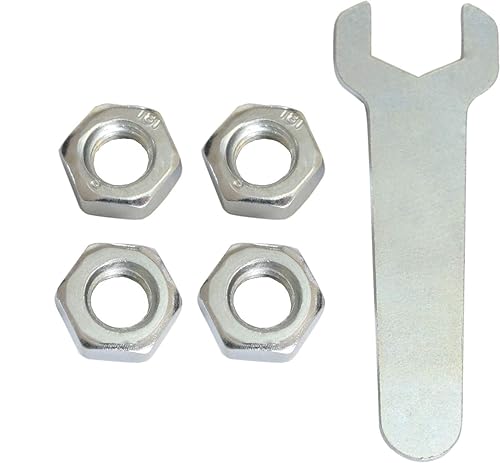 Miniatura 5 de MySit Ruedas giratorias, vástago roscado de 3 pulgadas, ruedas TPR de 38 "-16 x 1-12", rueda de goma termoplástica resistente con capacidad de carga