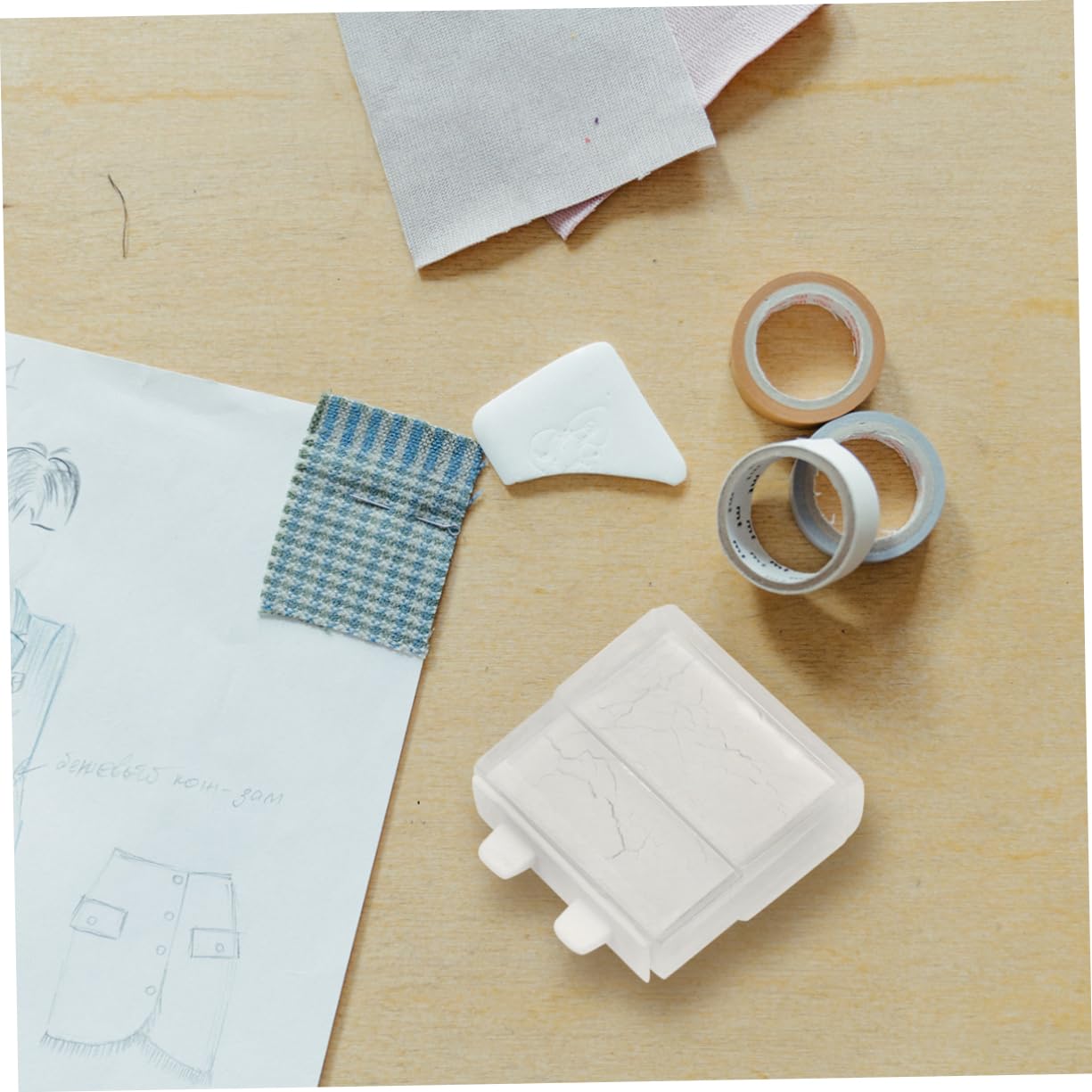 SHINEOFI 30pezzi Gessetti per Sarto Polvere Bianco per Cucito Accessori Pratici per Cucire e DIY per Tessuti e Progetti di Moda