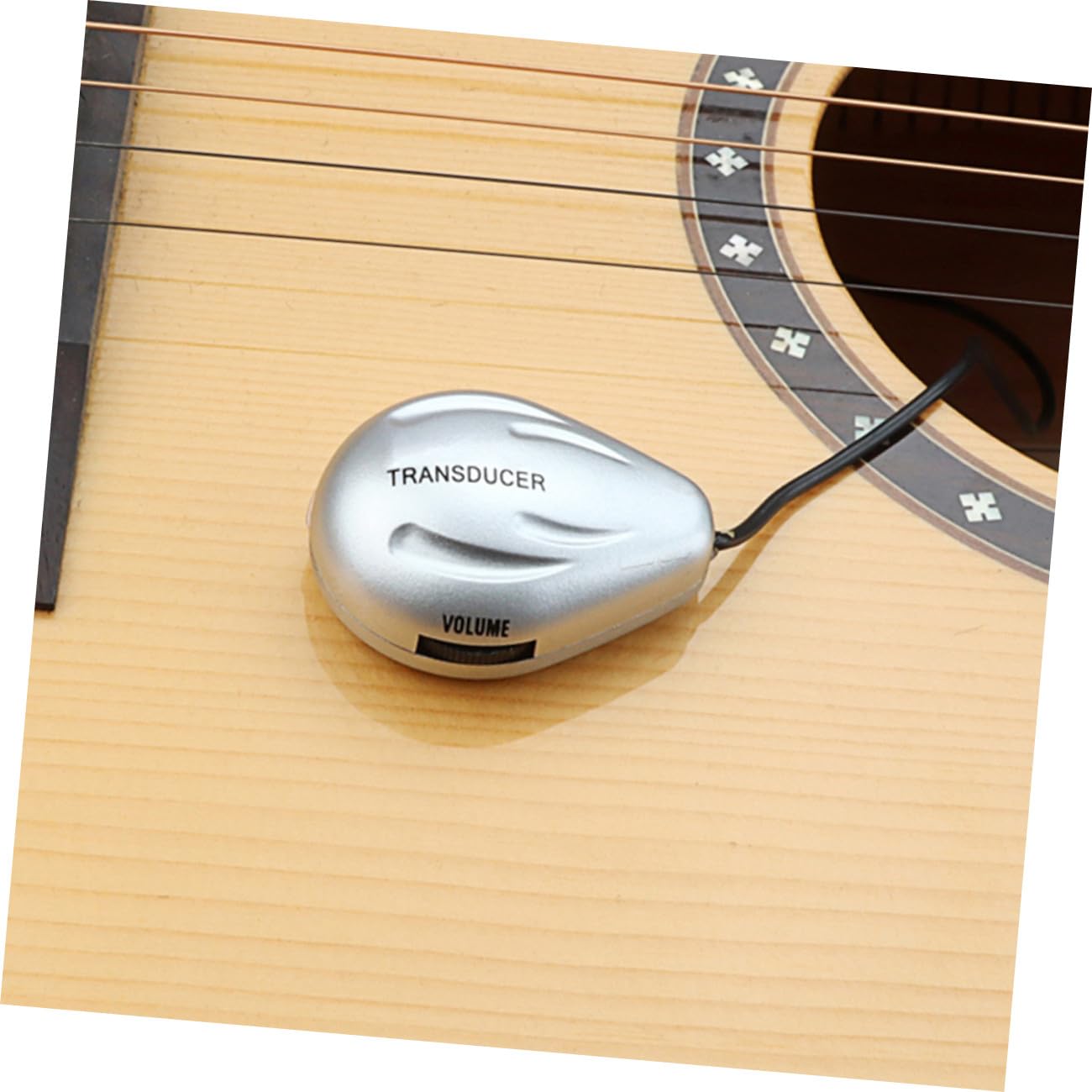 Supvox 3stücke Akustischer Gitarren-pickup Mit Volumenregelung Piezoelektrischer Mikrofon-tonabnehmer Installieren Für Folk-gitarre Und Ukulele Präzise Klangerfassung Gitarrenzubehör