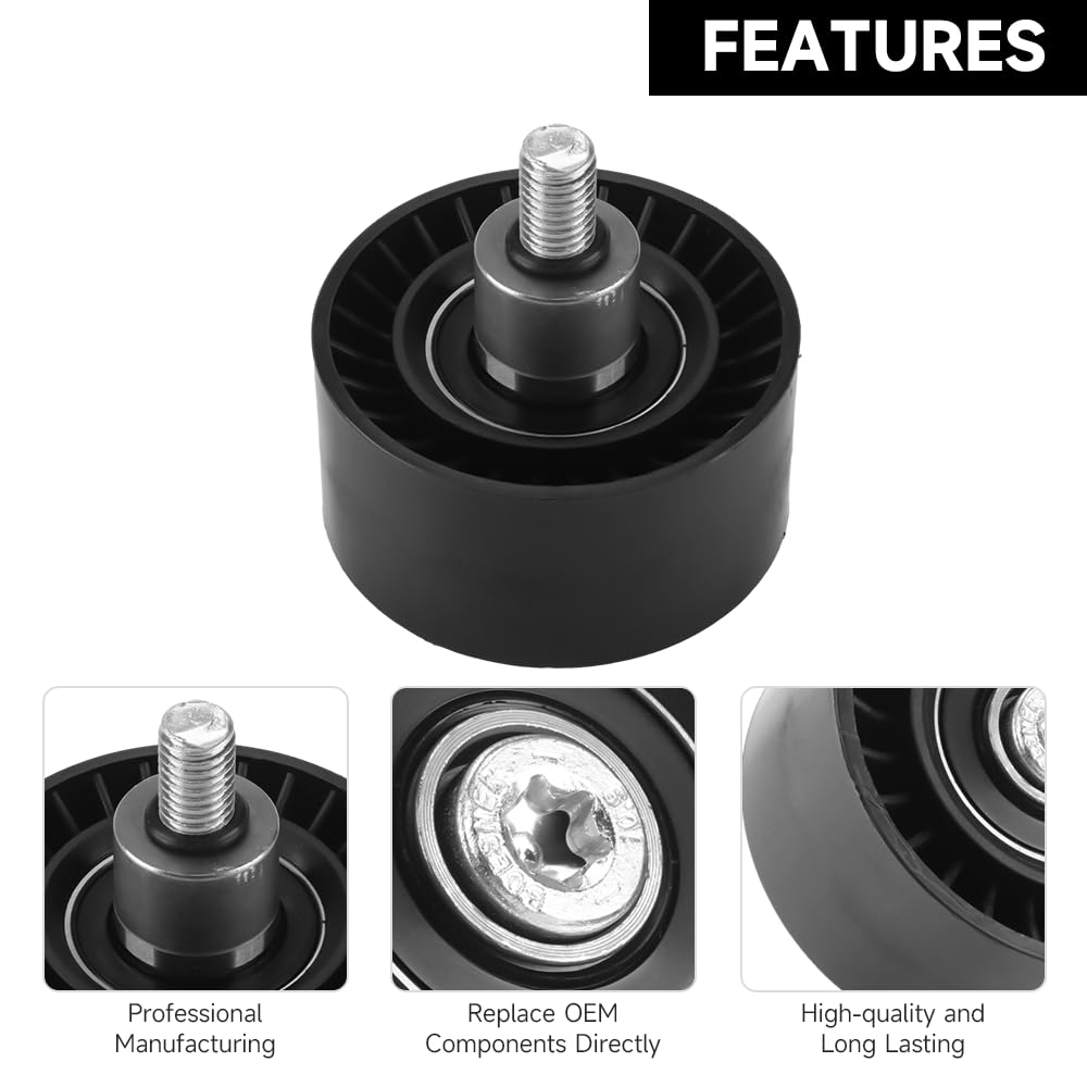 A-Premium Belt Idler Pulley For BMW X5, 5-Series, 7-Series - Replacement For 11287615130