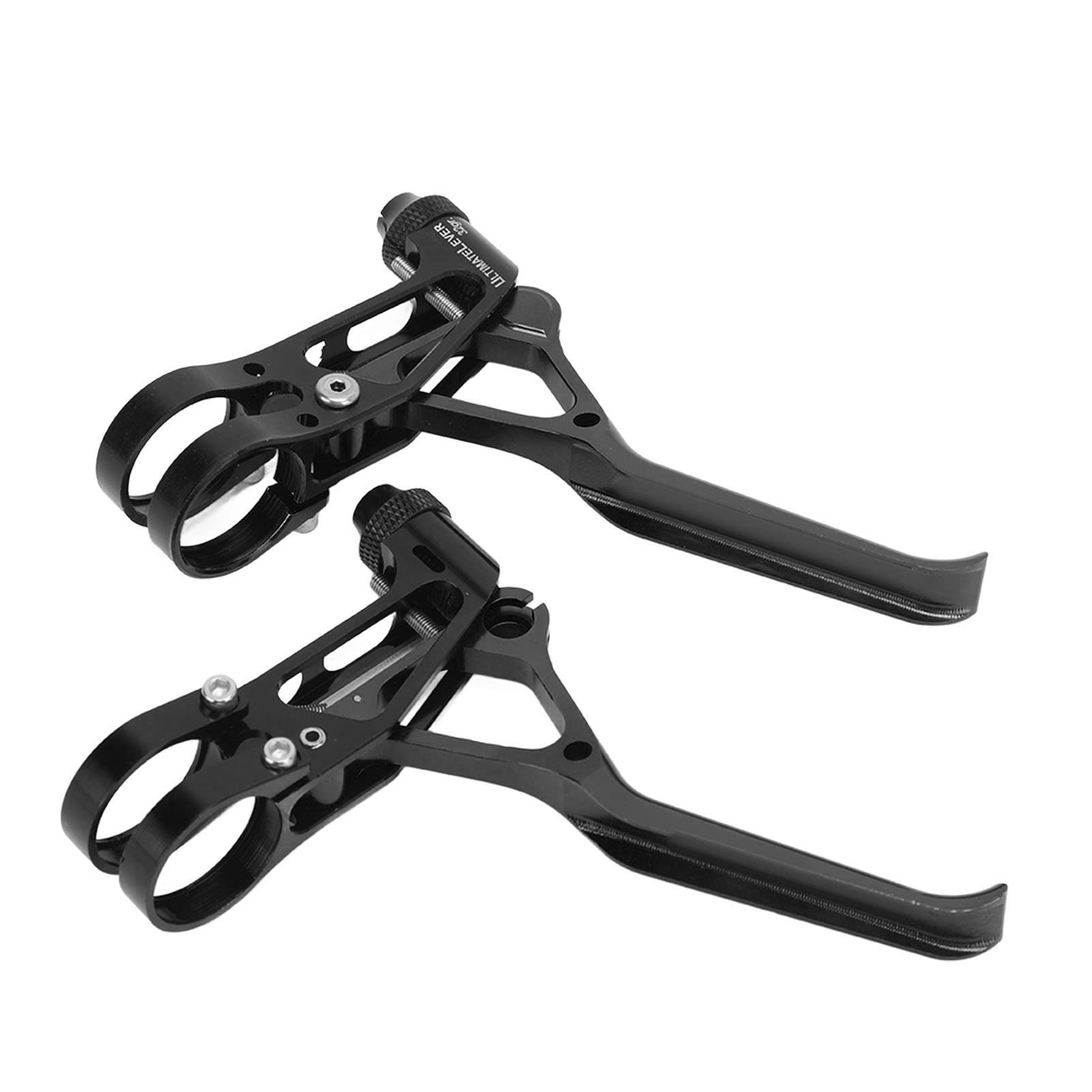 Leve freno bici in lega di alluminio, leggere, ergonomiche, regolabili, manubrio da 22,2 mm, universali per bici da strada e mountain (Nero)