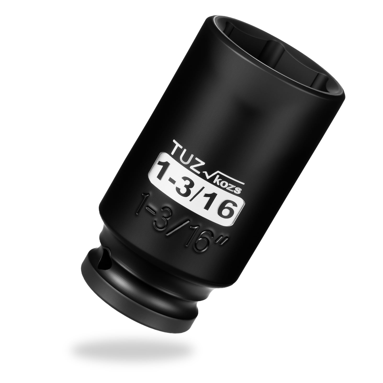 1/2 Inch Drive 1-3/16 Inch Deep SAE 6 Point CR-MO Impact Socket