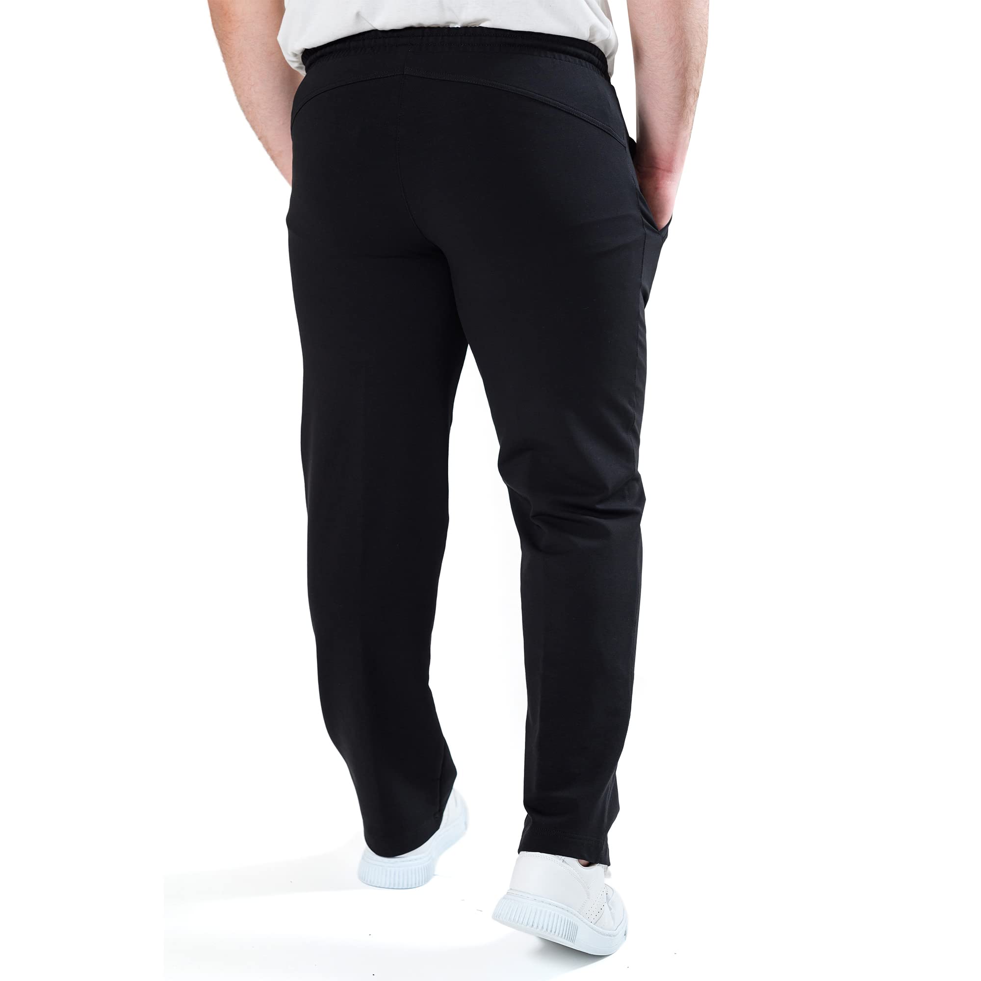 Klassische gerade geschnittene Herren Jogginghose für Sport- und Freizeit