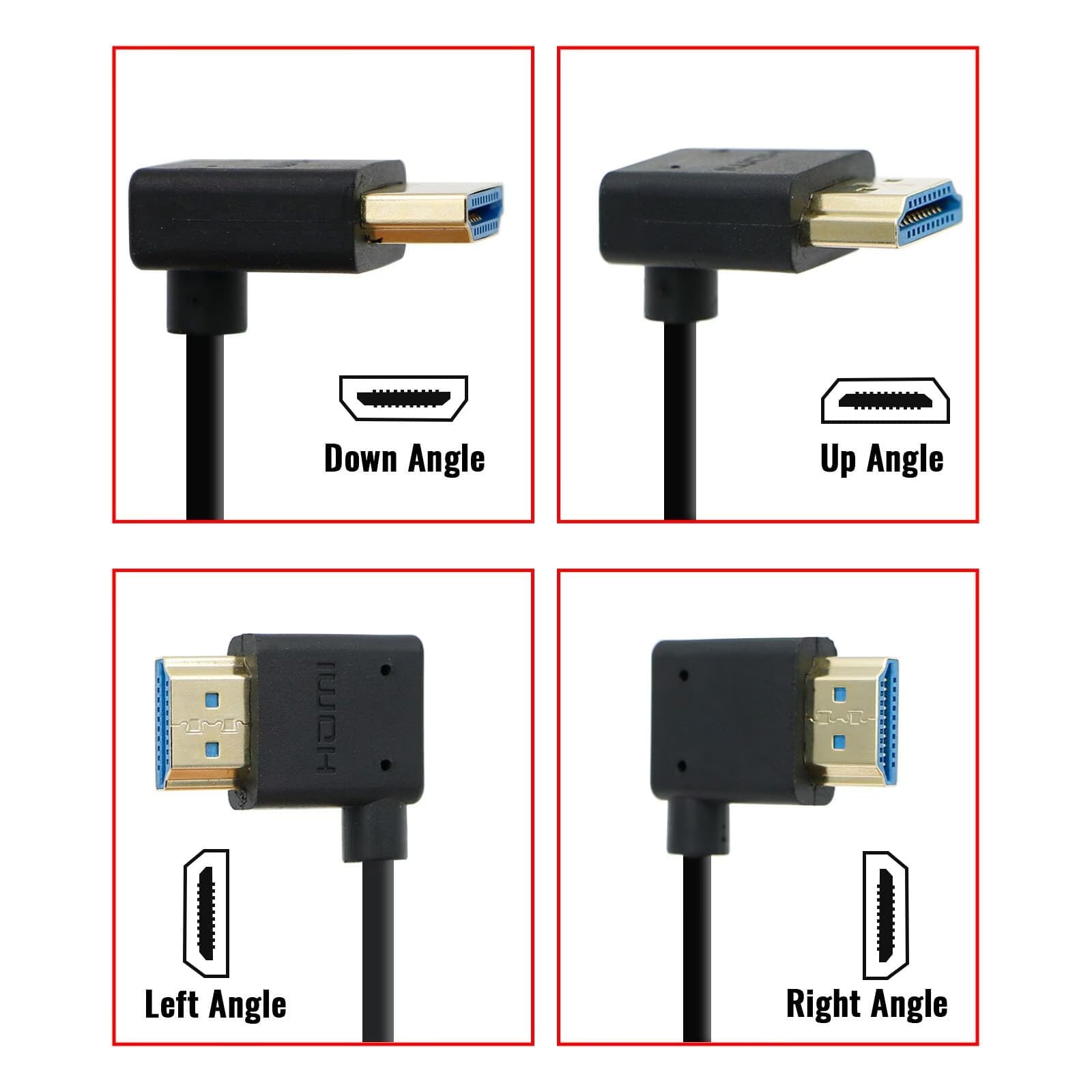 Alvin's Cables HDMI 8K 2.1 High Speed do monitora Atomos Ninja V i Z CAM E2, dla Sony FS5/FS7/A7S3, 19,7 cali | 50 cm