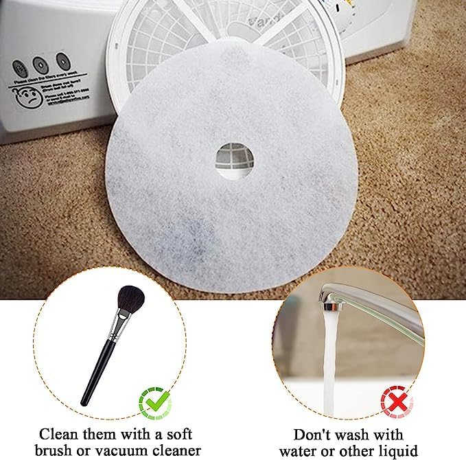 36 filtros de escape para secadora de tela Panda, filtro universal para