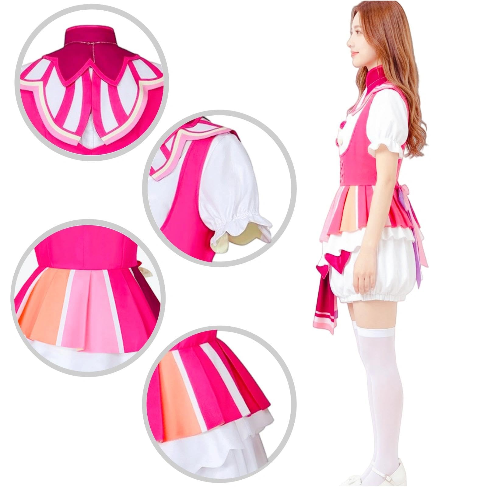 Halloween Kostüm für Erwachsene, Karneval Rollenspiel Cosplay Komplettset – Emu Otori Kamishiro Stil