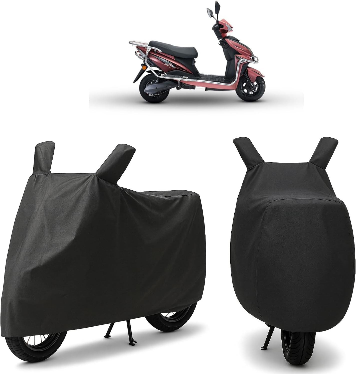 Bike Body Cover Compatible with Tunwal Mini Lithino | Dustproof UV & Heat Protection | All Weather Full Outdoor Protection | Scratch Resistant | Mirror Pockets & Windproof Lo