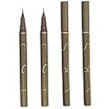 Ferricult Waterproof Eyeliner Pen 4-Pack, Ultra Fine Tip Liquid Eyeliner Waterproof in Brown, Smudge-Proof for Precise Daily Makeup, Dark BrownHome Decor