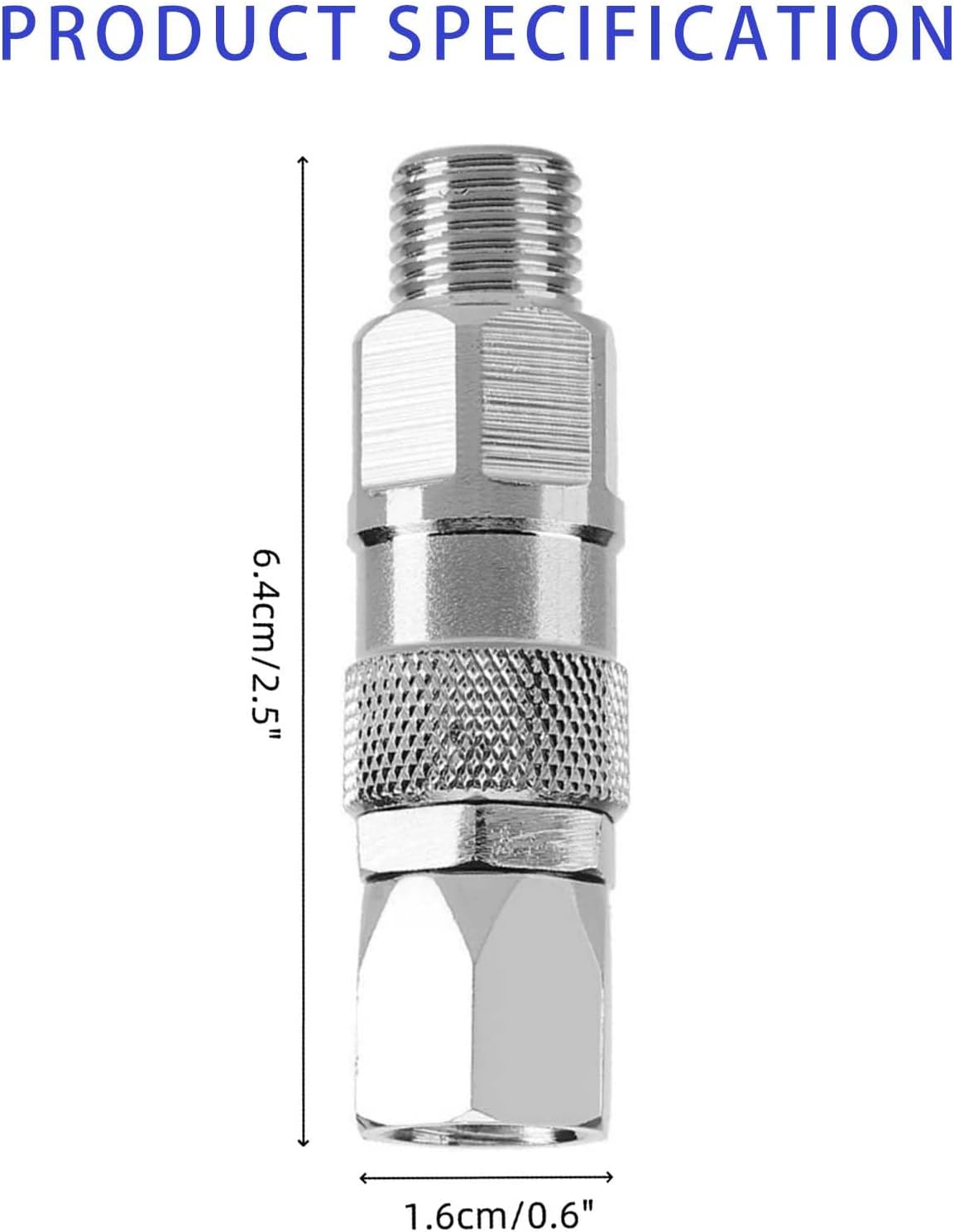 Sprayer Swivel Joint Replacement for Graco Paint Sprayer Accessories, 1/4-Inch 360-Degree Rotating Joint, High-Pressure Spray Gun Hose Connector Accessory for Graco Airless Paint Sprayers (3 Pack)