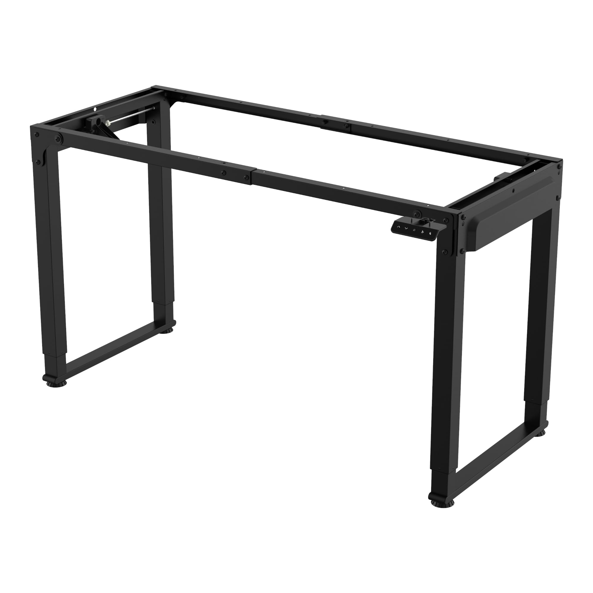 pro.tec Pied de Table Électrique à Hauteur Réglable Cadre de Bureau DIY Assis Debout Capacité de Charge 140 kg pour Plateau Maximum 180 x 80 cm Acier Allié Hauteur 70-115 cm Noir