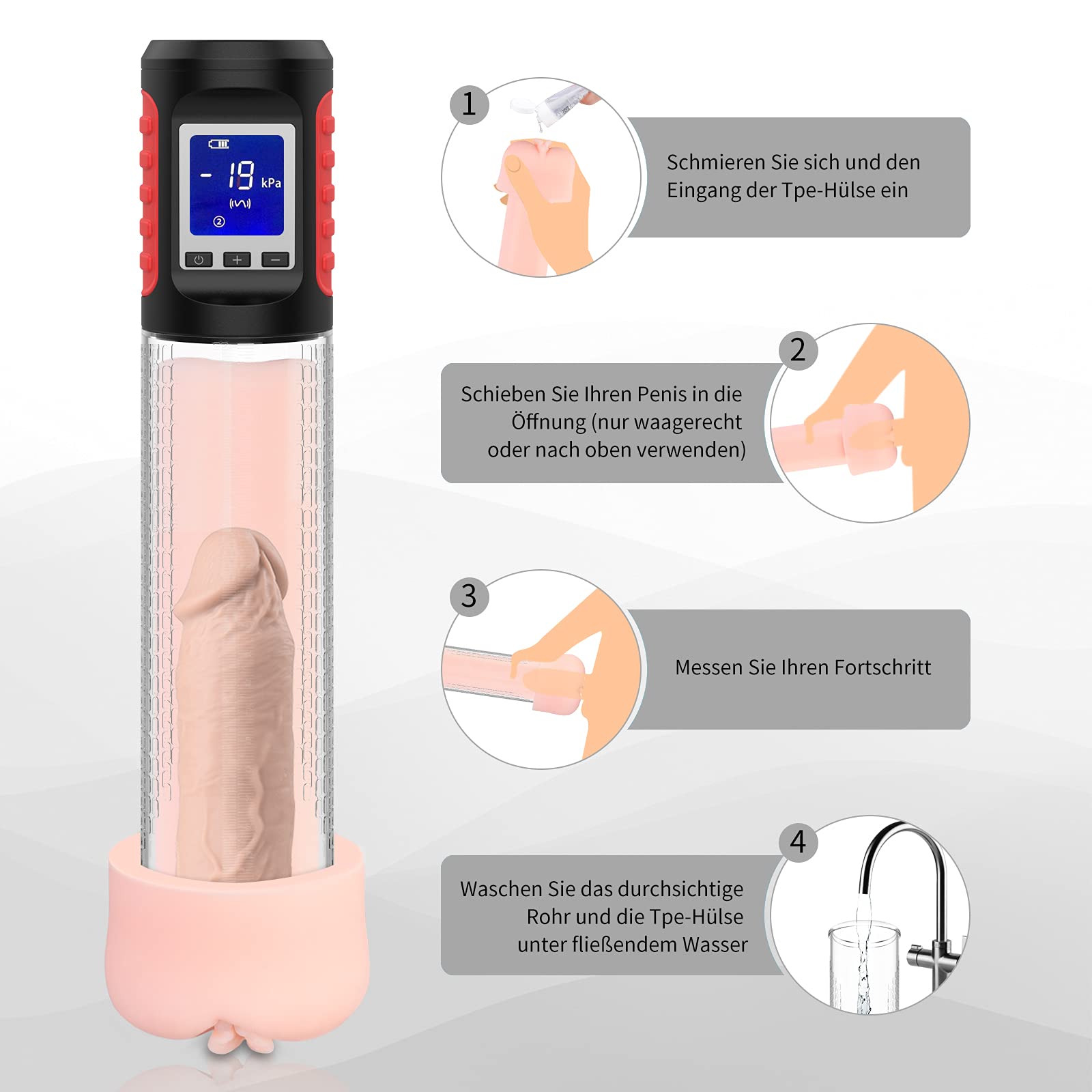 utimi penispumpe Review: Utimi Hands-Free Automatic Penis Pump – Girly Juice main image 1